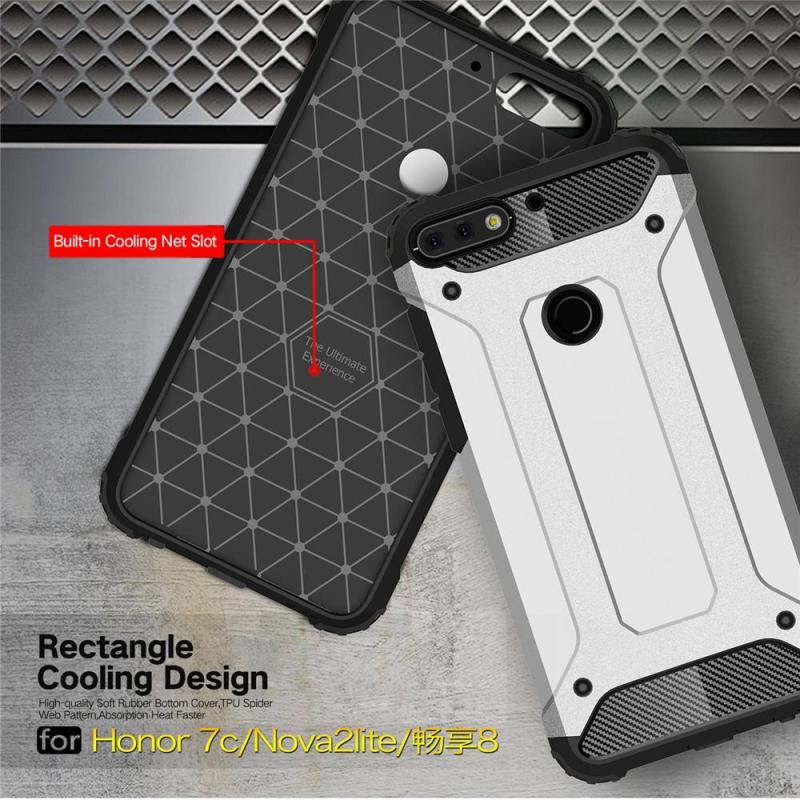 for Huawei Nova 2 Lite Honor 7C Pro Case Heavy Duty Shockproof Cover Hybrid Hard PC TPU Rugged Layer Shell