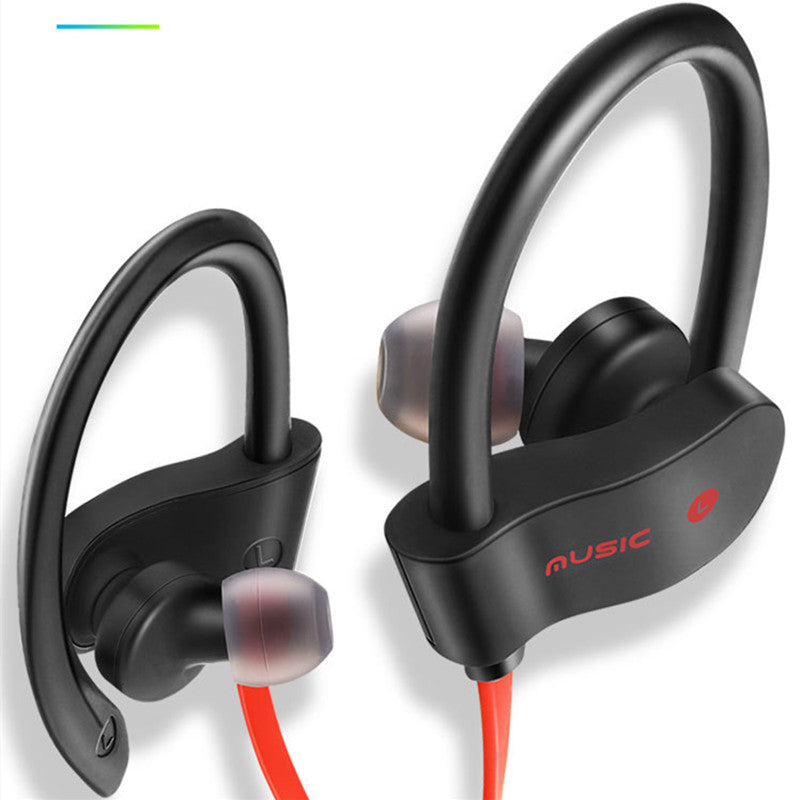 Bluetooth Earphone Sport Running with Microphone Neckband Free Answer Control Ear Hook for Xiaomi Huawei Phone