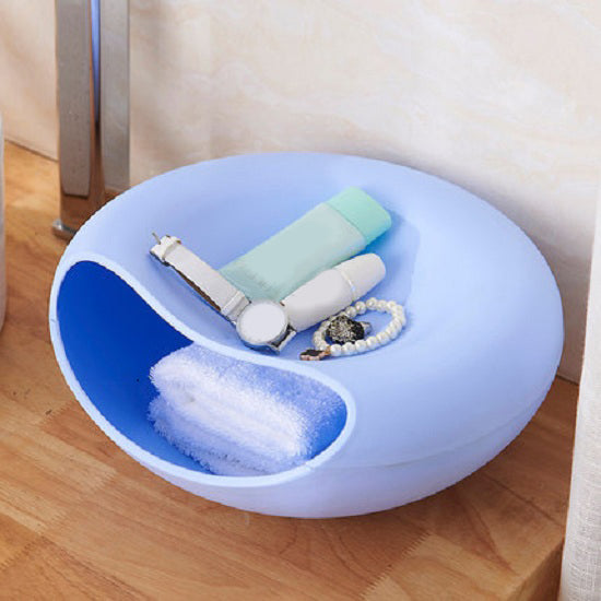 Creative Modern Living Room Simple Plastic Snacks Melon Seeds Candy Tray Collection Box Plastic Lazy Desktop Trash Box