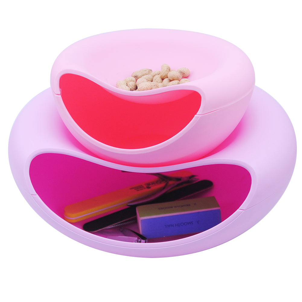 Creative Modern Living Room Simple Plastic Snacks Melon Seeds Candy Tray Collection Box Plastic Lazy Desktop Trash Box