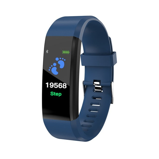 Smart Bracelet Blood Pressure Heart Rate Monitor Fitness Wristband Fashion Sports Pedometer Waterproof Smart Wristwatch
