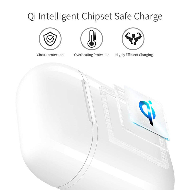 Wireless Charge Case for Airpods QI Standard Airpods Wireless charging Receiver Cover Compatible with Any Wireless Charger