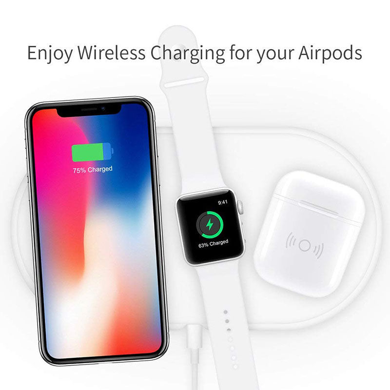 Wireless Charge Case for Airpods QI Standard Airpods Wireless charging Receiver Cover Compatible with Any Wireless Charger
