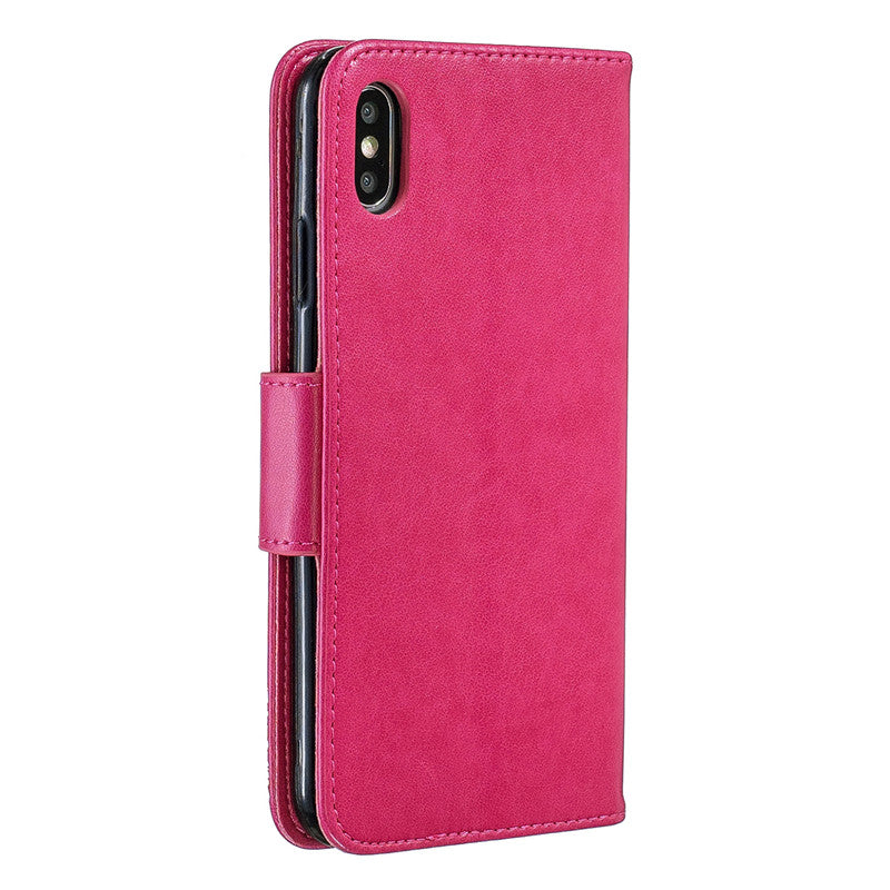 For iPhone X XS Case Cover Embossed Butterfly Filp Stand PU Leather Wallet With Card Slot Design For iPhone XR/XS Max