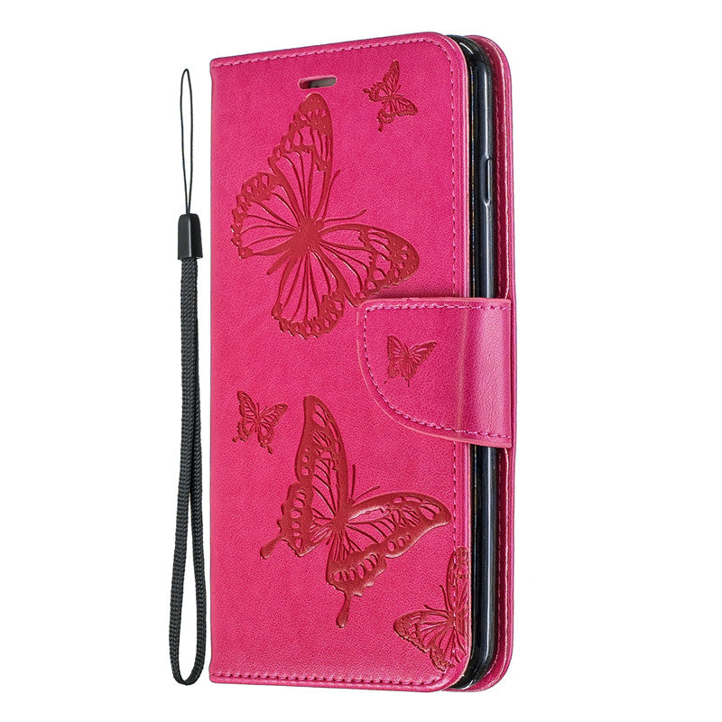 For iPhone 6 6 Plus Case Cover Embossed Butterfly Filp Stand PU Leather Wallet With Card Slot Design For iPhone 6S 6S Plus
