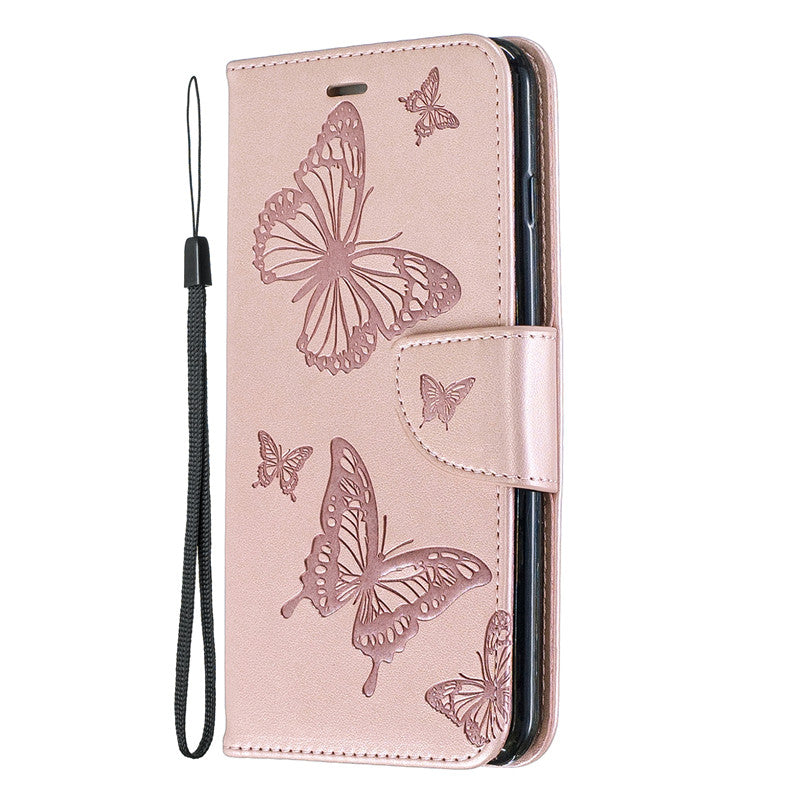 For iPhone 6 6 Plus Case Cover Embossed Butterfly Filp Stand PU Leather Wallet With Card Slot Design For iPhone 6S 6S Plus