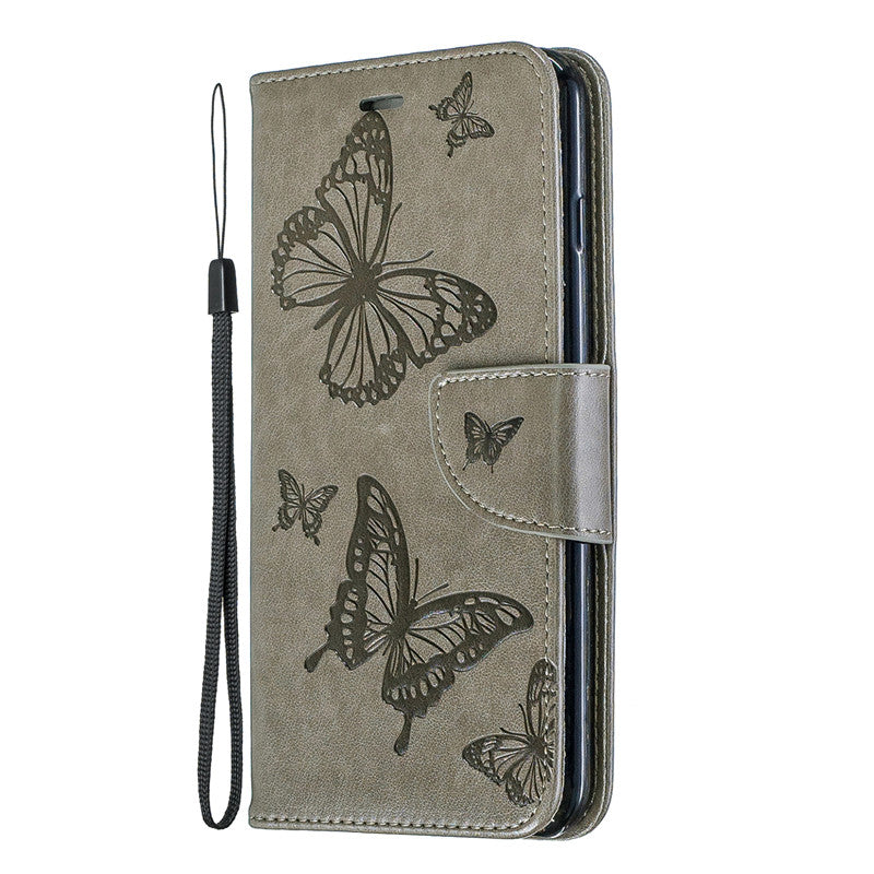 For iPhone 6 6 Plus Case Cover Embossed Butterfly Filp Stand PU Leather Wallet With Card Slot Design For iPhone 6S 6S Plus