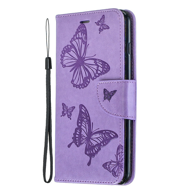 For iPhone 6 6 Plus Case Cover Embossed Butterfly Filp Stand PU Leather Wallet With Card Slot Design For iPhone 6S 6S Plus