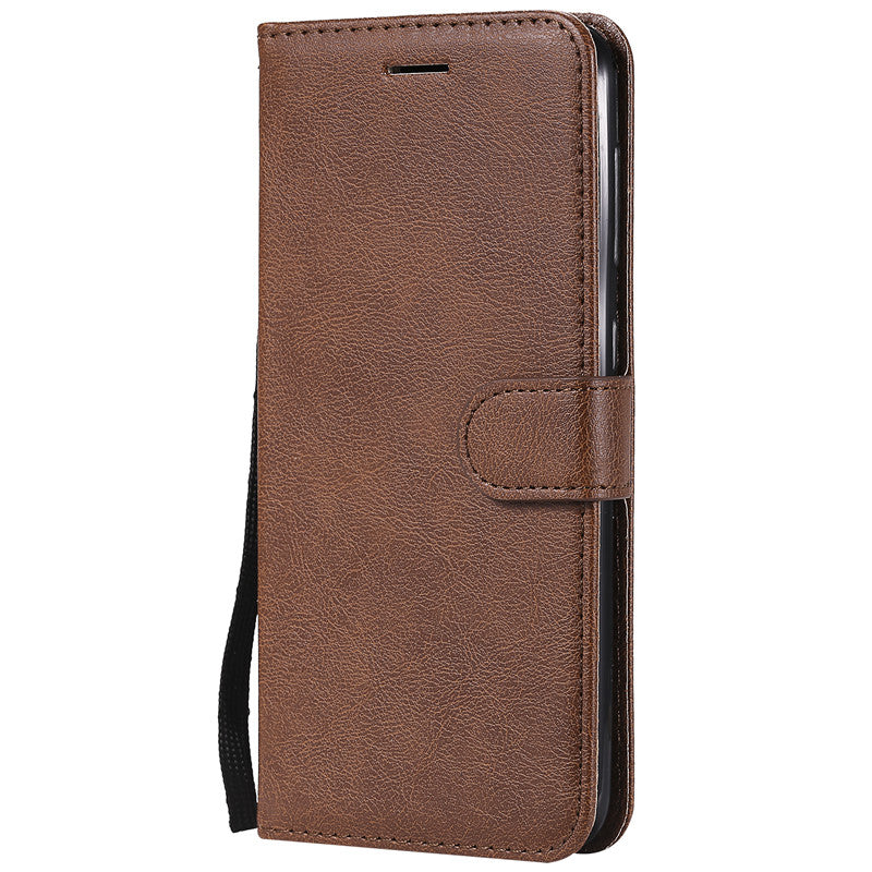 For Samsung Galaxy A20/A30/A50 Case Flip Cover Wallet Stand Pure Color PU Leather Mobile Phone Bags Coque Fundas