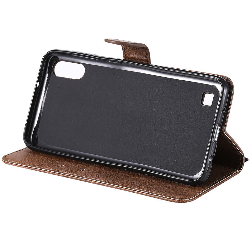 For Samsung Galaxy A20/A30/A50 Case Flip Cover Wallet Stand Pure Color PU Leather Mobile Phone Bags Coque Fundas