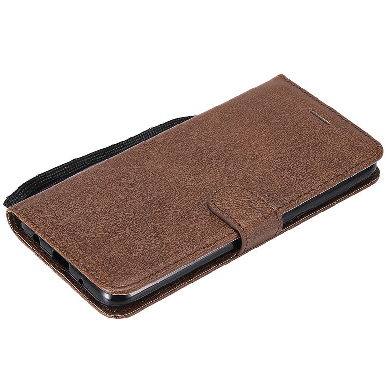 For Samsung Galaxy A20/A30/A50 Case Flip Cover Wallet Stand Pure Color PU Leather Mobile Phone Bags Coque Fundas