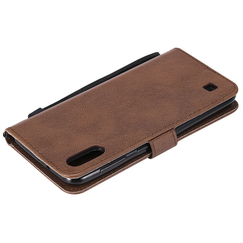 For Samsung Galaxy A20/A30/A50 Case Flip Cover Wallet Stand Pure Color PU Leather Mobile Phone Bags Coque Fundas