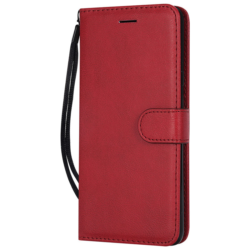 For LG V50 Case Flip Cover Wallet Stand Pure Color PU Leather Mobile Phone Bags Coque Fundas