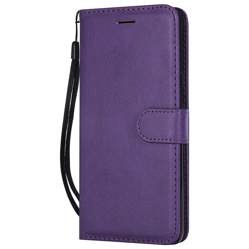 For LG V50 Case Flip Cover Wallet Stand Pure Color PU Leather Mobile Phone Bags Coque Fundas