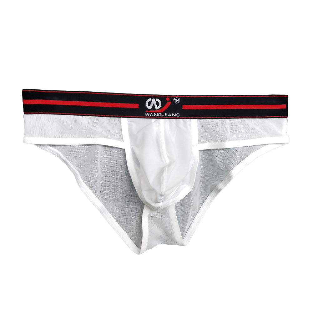 Sexy Men Bulge Pouch Briefs Elastic Transparent Underwear Breathable Underpants