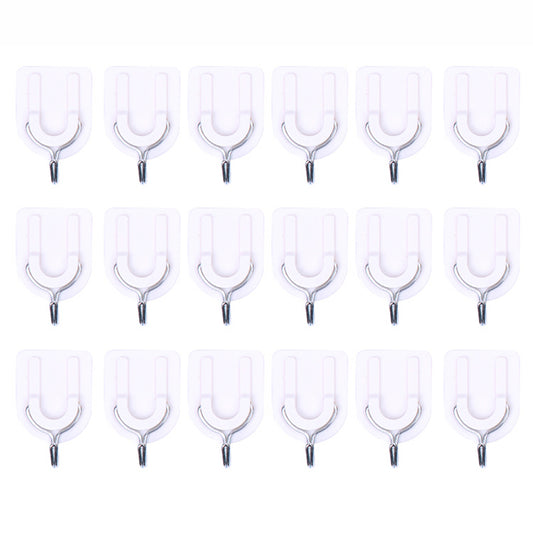 6Pcs Small Sucker Hook Suction Cup Bathroom Self Adhesive Door Wall Mounted Heavy Hangers Towel Holder Hook for Kitchen Tool
