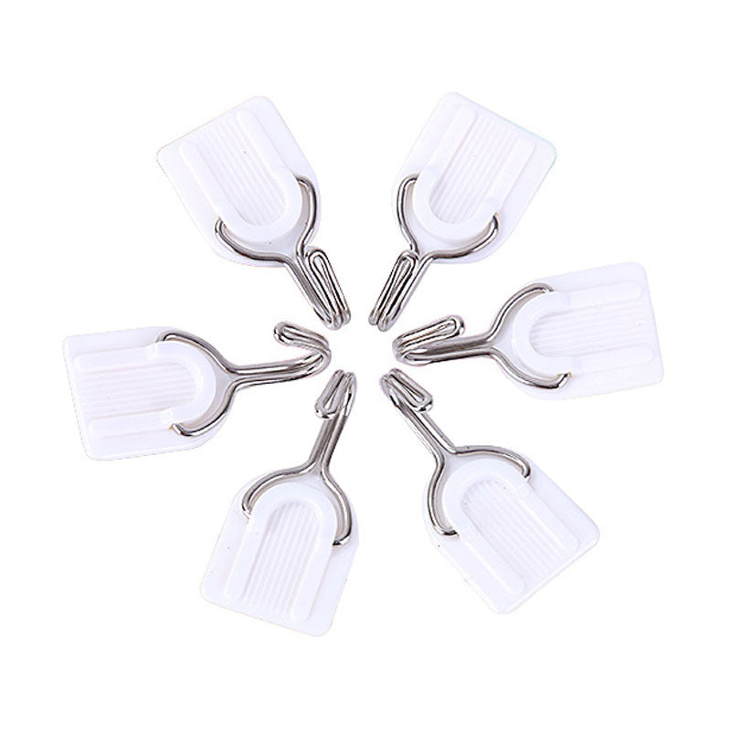 6Pcs Small Sucker Hook Suction Cup Bathroom Self Adhesive Door Wall Mounted Heavy Hangers Towel Holder Hook for Kitchen Tool