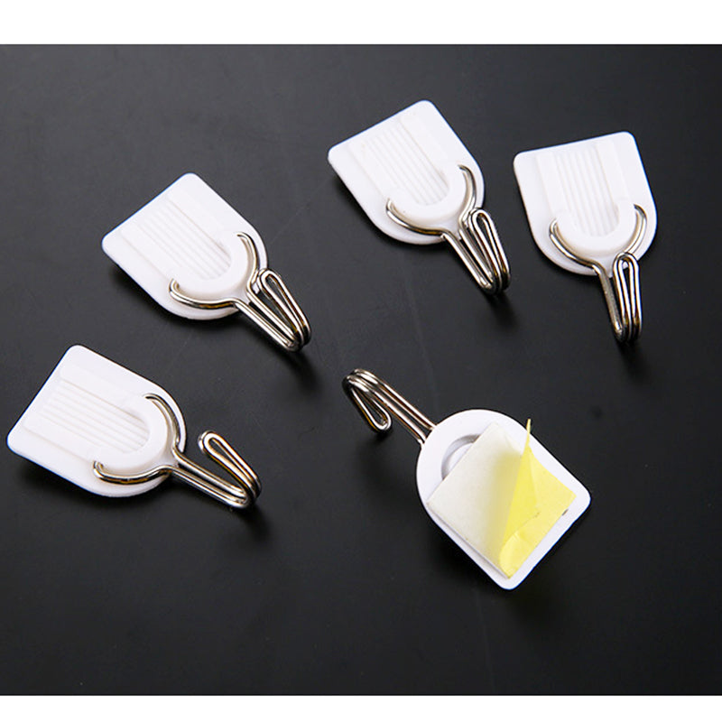 6Pcs Small Sucker Hook Suction Cup Bathroom Self Adhesive Door Wall Mounted Heavy Hangers Towel Holder Hook for Kitchen Tool