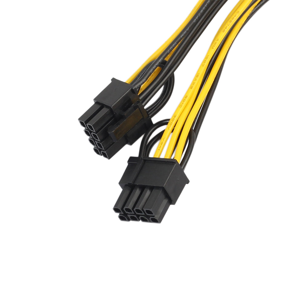 Module 6Pin to Double PCI-E 8Pin Graphics Video Card Power Cable Splitter Cord