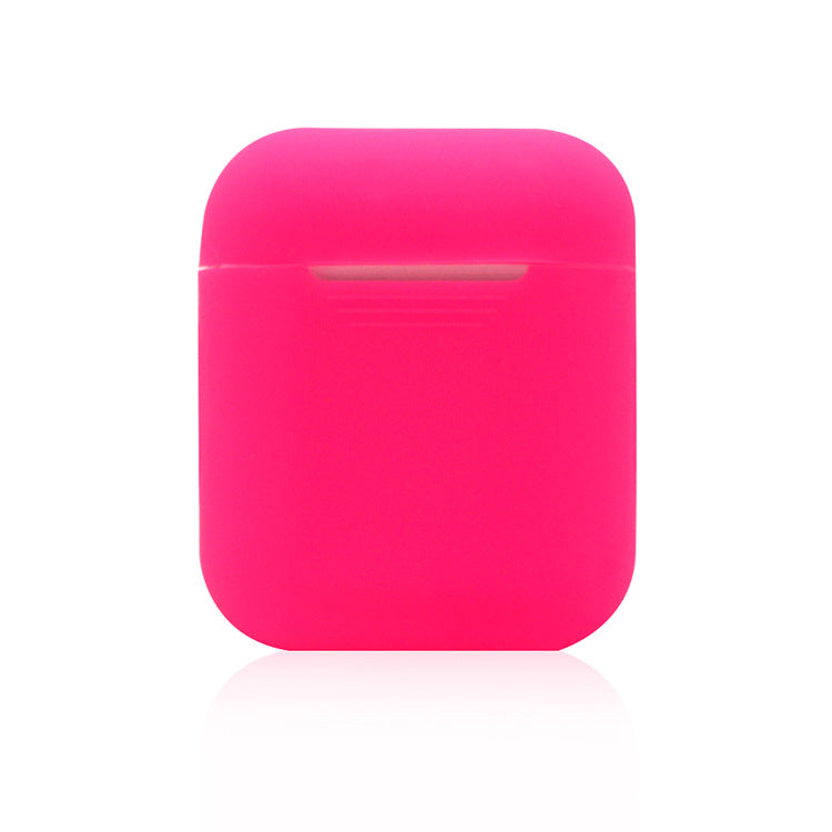 For Airpods Case Soft Silicone Wireless Bluetooth Headset Shockproof Cover with 14 Colors