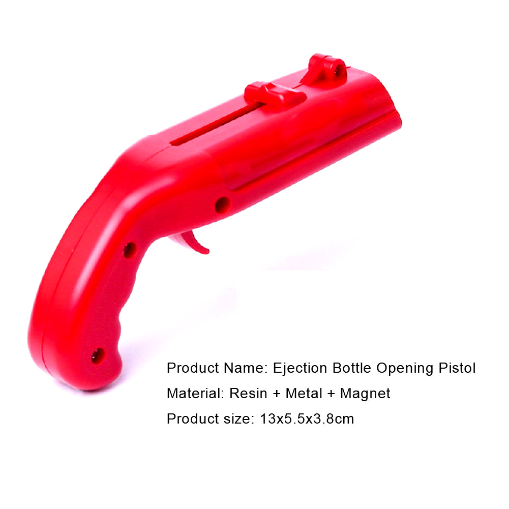 Portable Beer Drink Cap Gun Launcher Ejection Bottle Opener Party Bar Club Gift