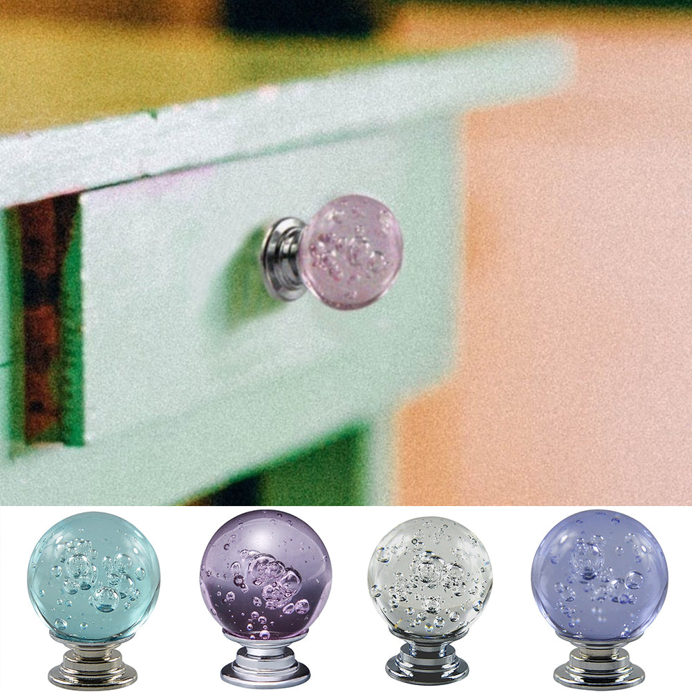 Round Bubble Ball Drawer Handle Cupboard Wardrobe Furniture Door Pull Knob