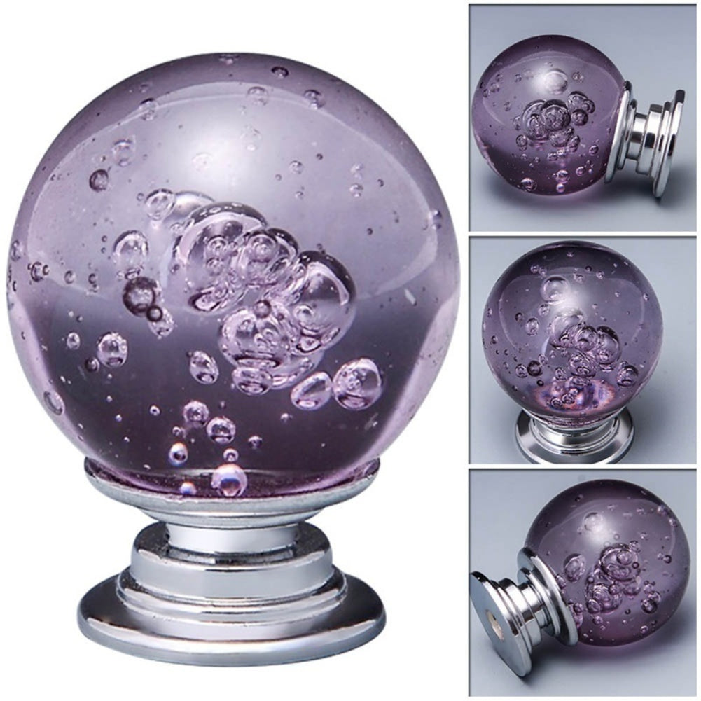 Round Bubble Ball Drawer Handle Cupboard Wardrobe Furniture Door Pull Knob