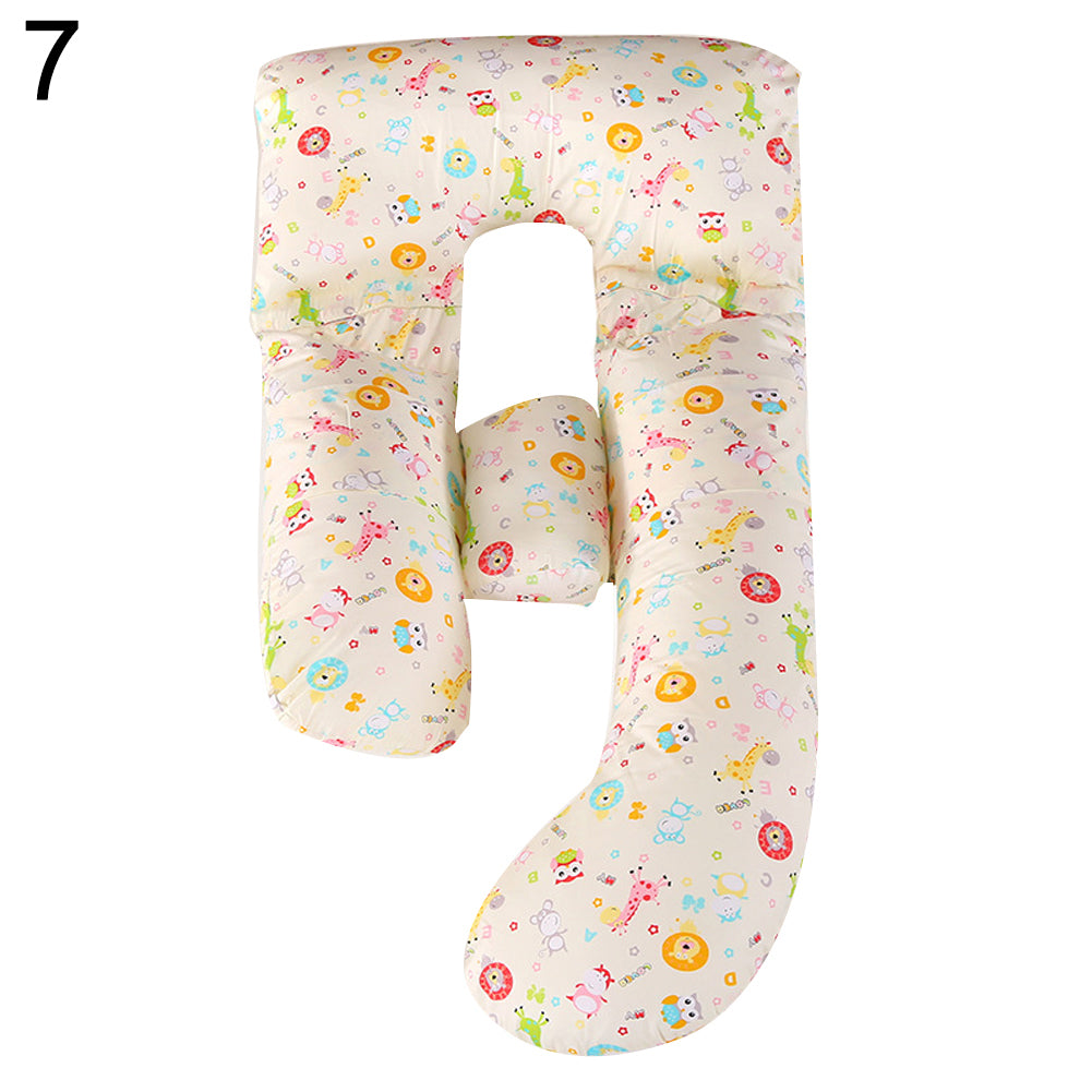 Maternity Cotton U Shape Pillow Pregnant Women Comfortable Sleeping Support