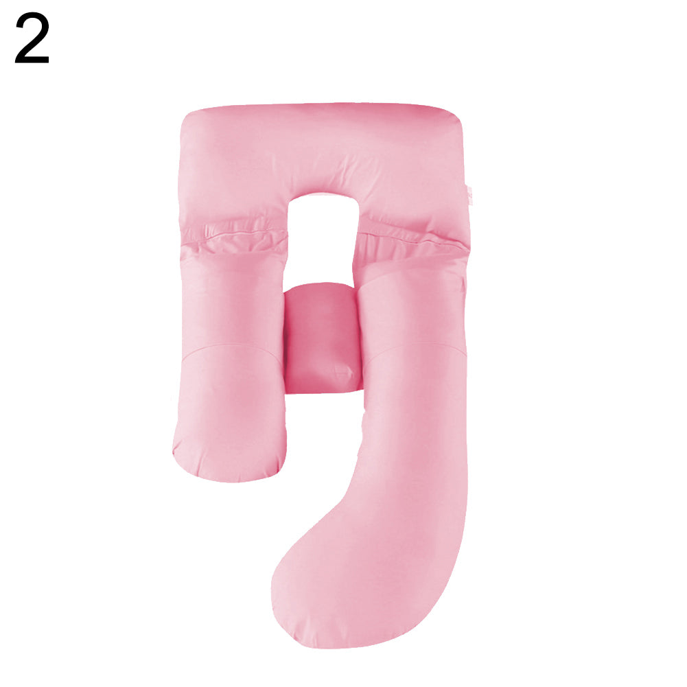 Maternity Cotton U Shape Pillow Pregnant Women Comfortable Sleeping Support
