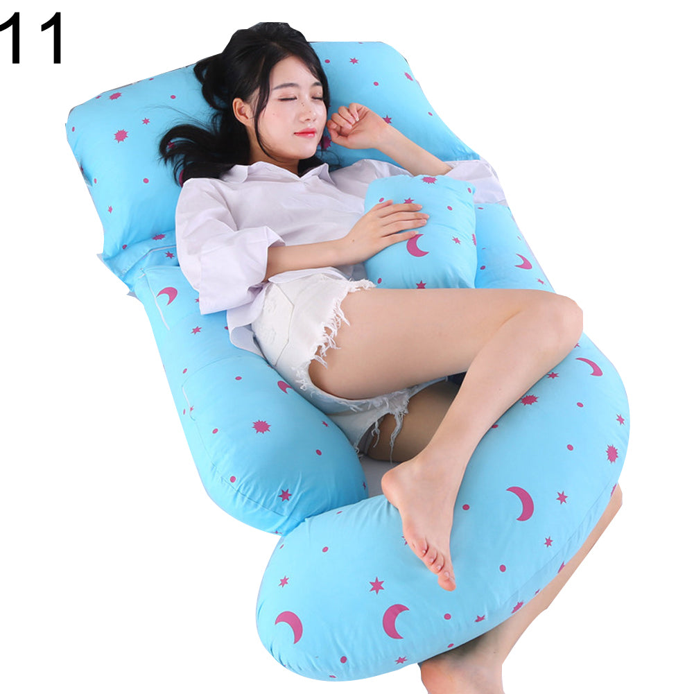 Maternity Cotton U Shape Pillow Pregnant Women Comfortable Sleeping Support