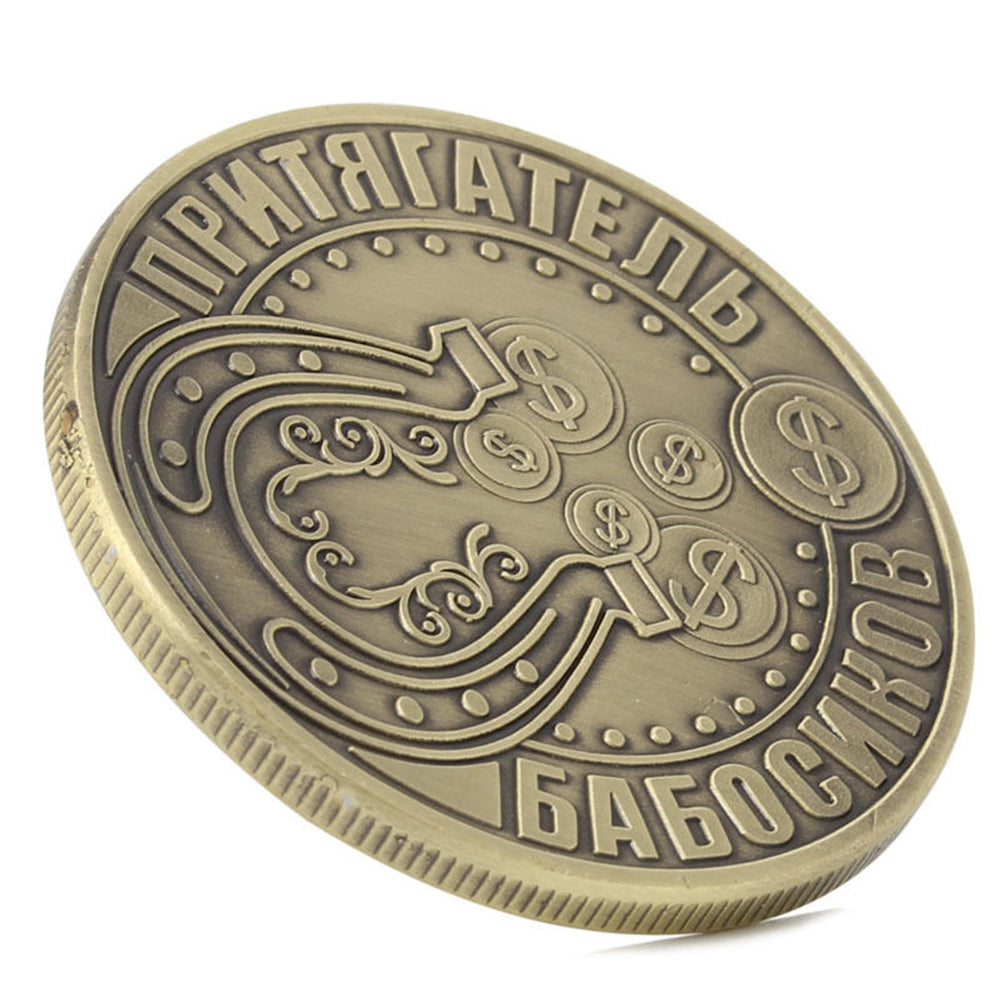 Russian Santa Claus Commemorative Bronze Coin Souvenir Embossing Collection Gift