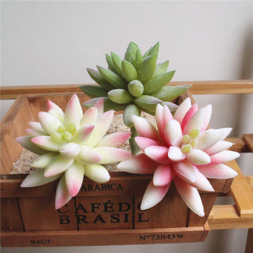 1Pc Simulation Succulent Plants PVC Mini Artificial Bonsai DIY Home Hotel Decor