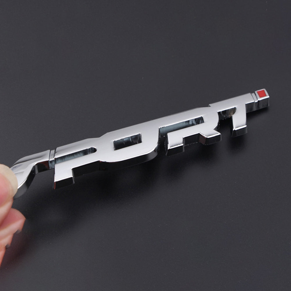 SPORT Emblem Trunk Fender Badge 3D Metal Car Vehicle Sticker Decal Decoration
