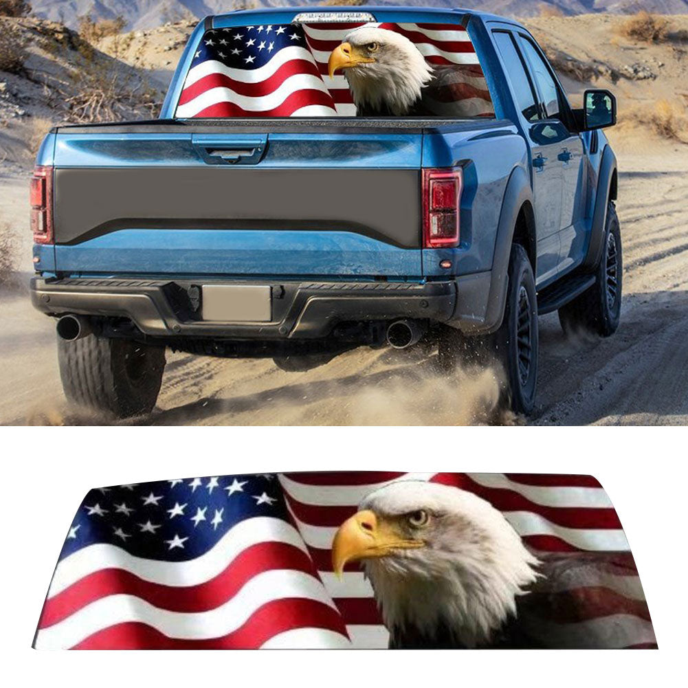 Car Sticker American Eagle Flag Rear Window Windshield Truck SUV Decoration