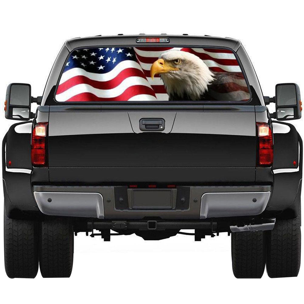 Car Sticker American Eagle Flag Rear Window Windshield Truck SUV Decoration