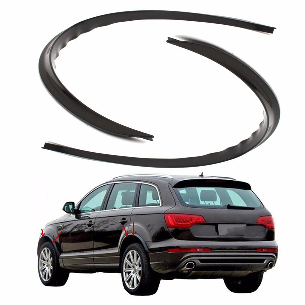 2Pcs Universal Carbon Fiber Wheel Eyebrow Strip Arch Trim Fender Flare Protector