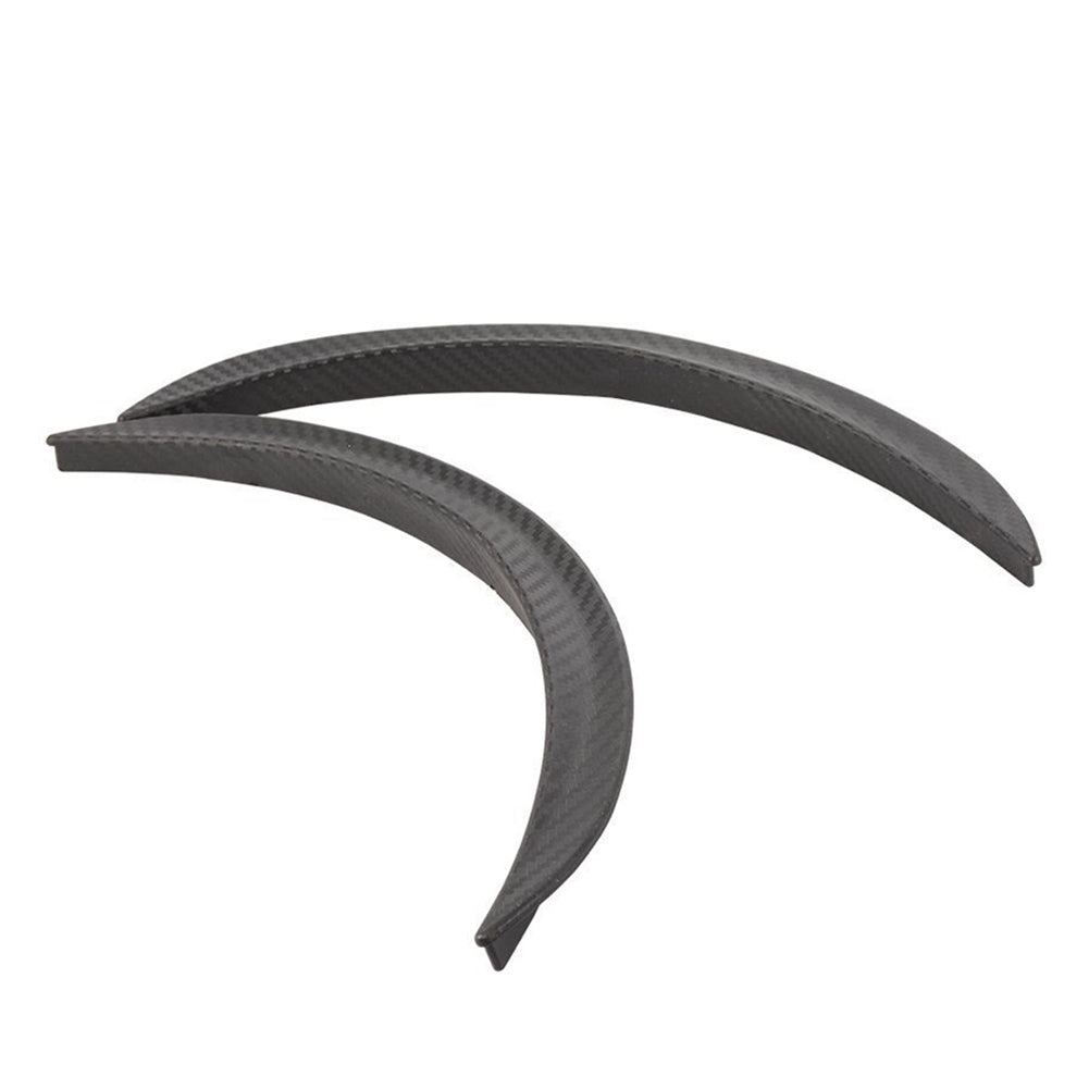 2Pcs Universal Carbon Fiber Wheel Eyebrow Strip Arch Trim Fender Flare Protector