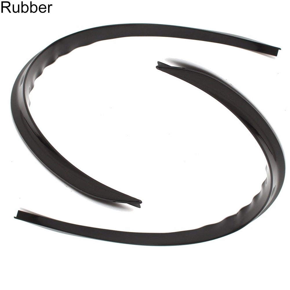 2Pcs Universal Carbon Fiber Wheel Eyebrow Strip Arch Trim Fender Flare Protector