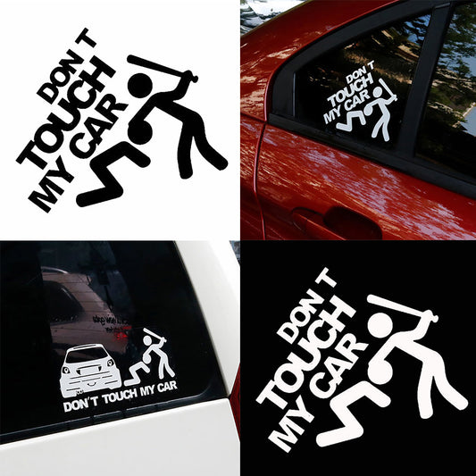 Creative Funny Dont Touch My Car Vehicle Reflective Decals Sticker Decoration