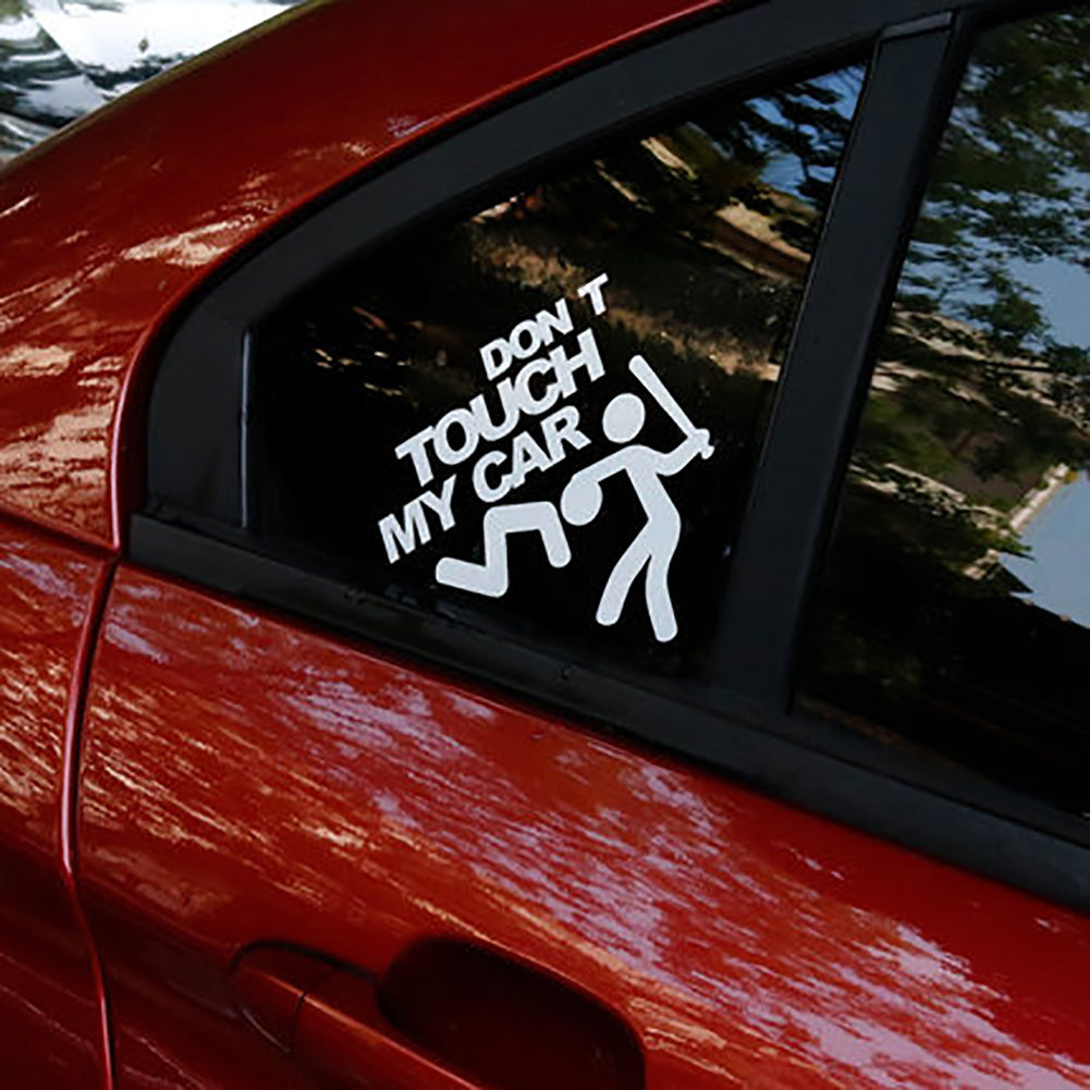 Creative Funny Dont Touch My Car Vehicle Reflective Decals Sticker Decoration