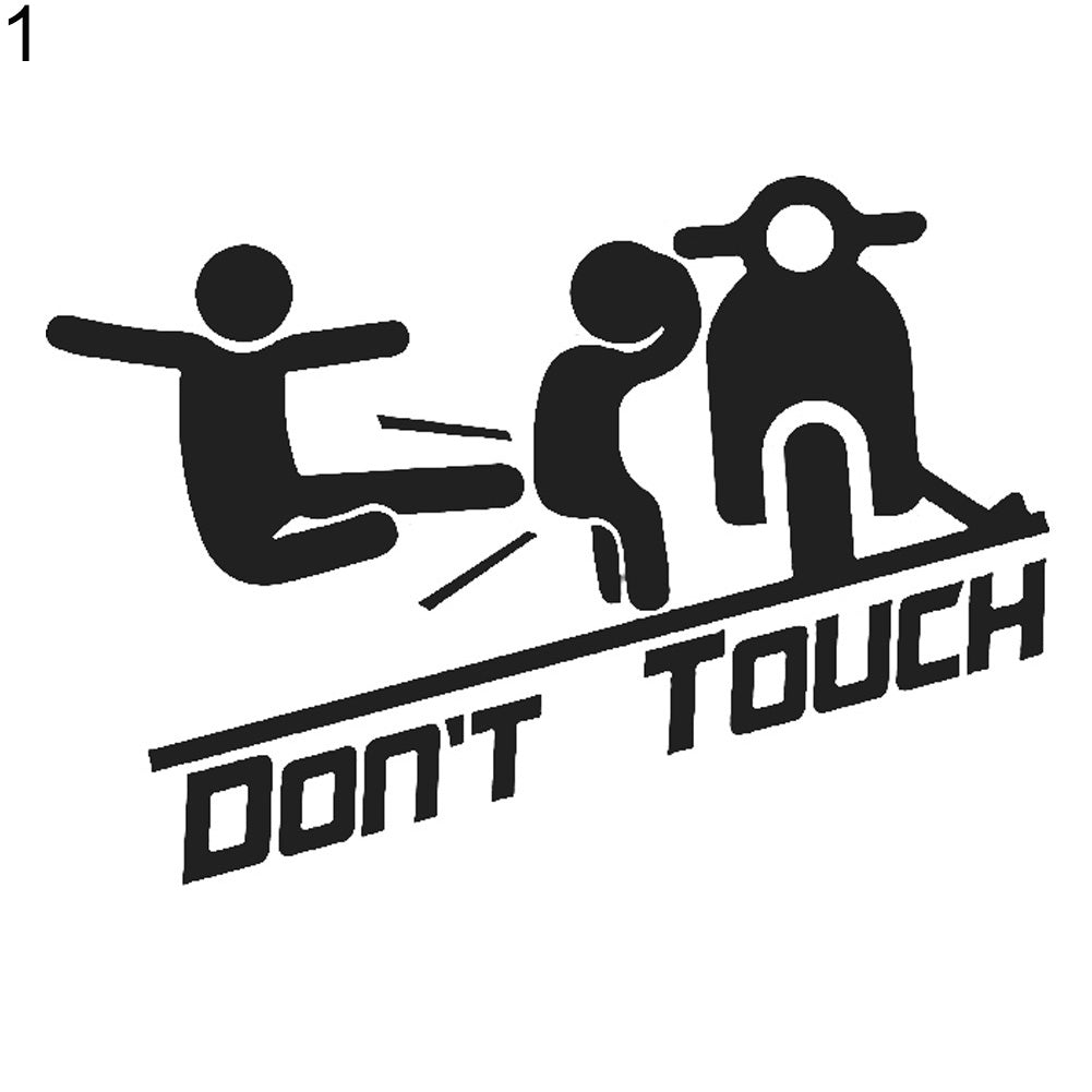 Creative Funny Dont Touch My Car Vehicle Reflective Decals Sticker Decoration