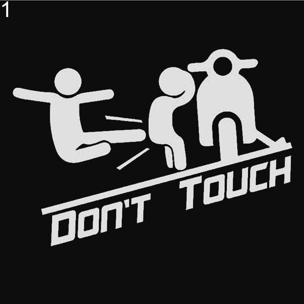 Creative Funny Dont Touch My Car Vehicle Reflective Decals Sticker Decoration