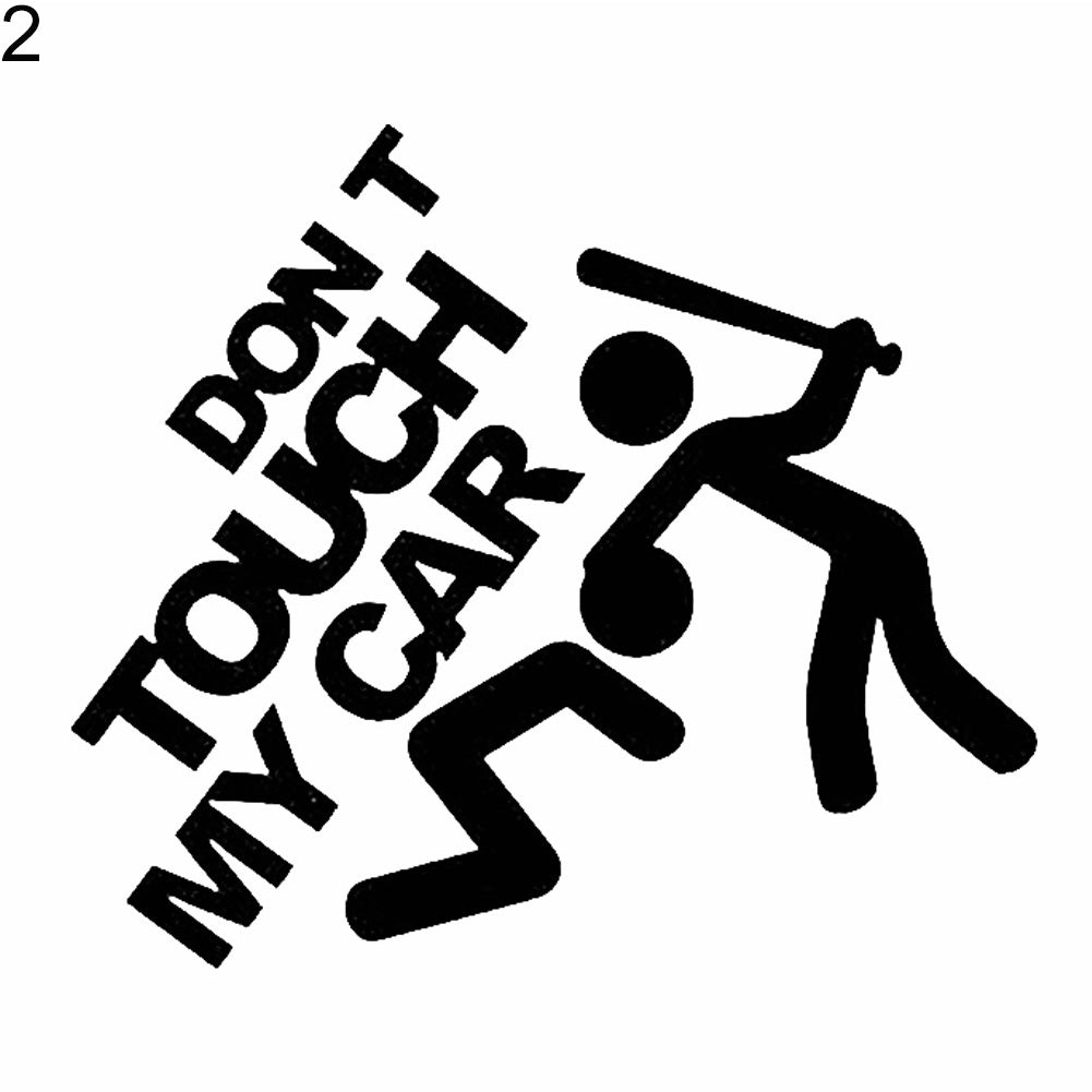Creative Funny Dont Touch My Car Vehicle Reflective Decals Sticker Decoration