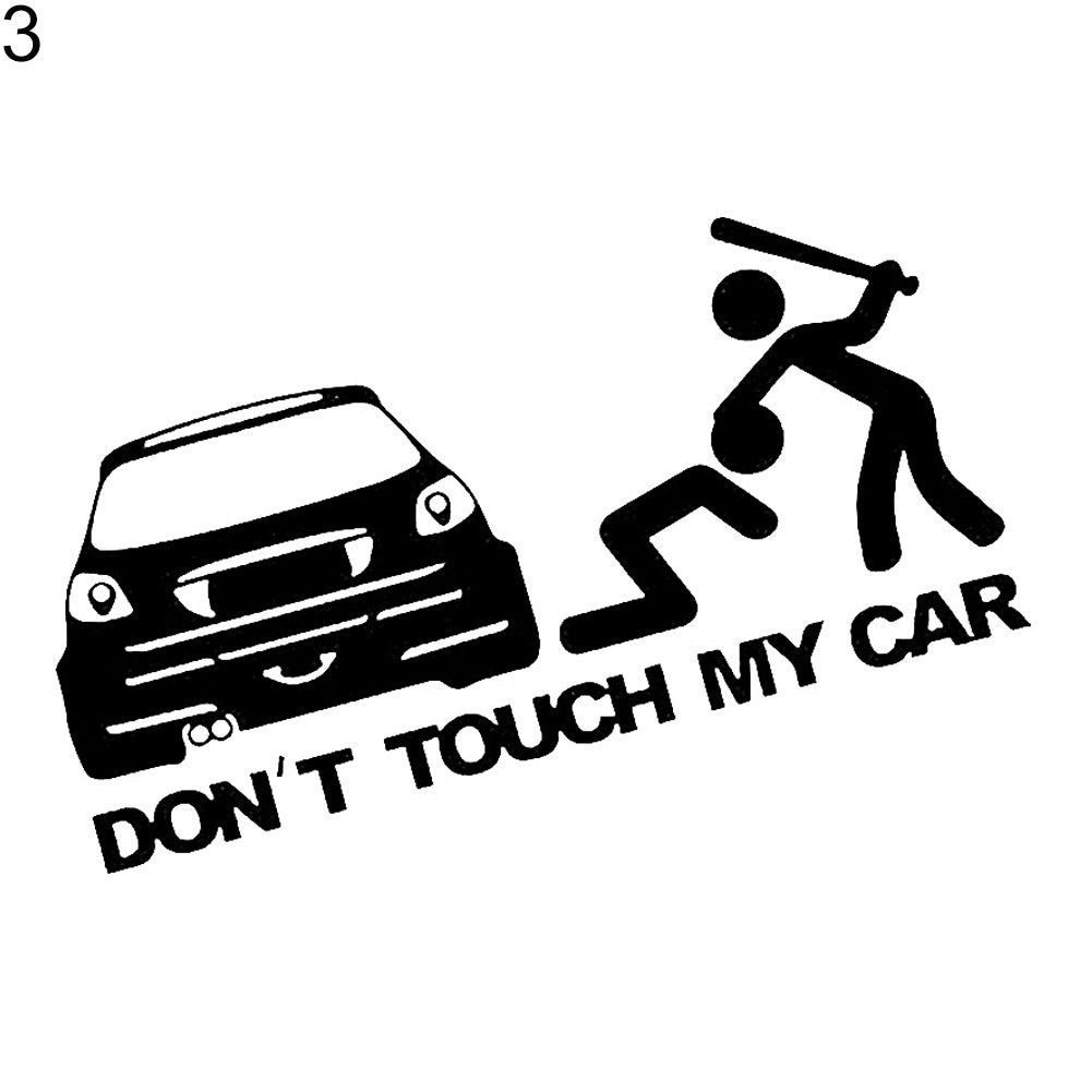 Creative Funny Dont Touch My Car Vehicle Reflective Decals Sticker Decoration