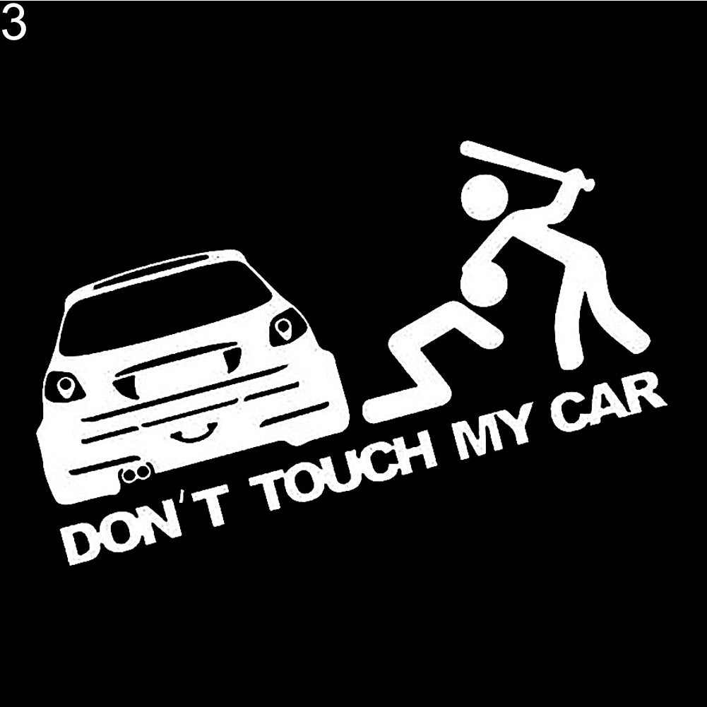 Creative Funny Dont Touch My Car Vehicle Reflective Decals Sticker Decoration