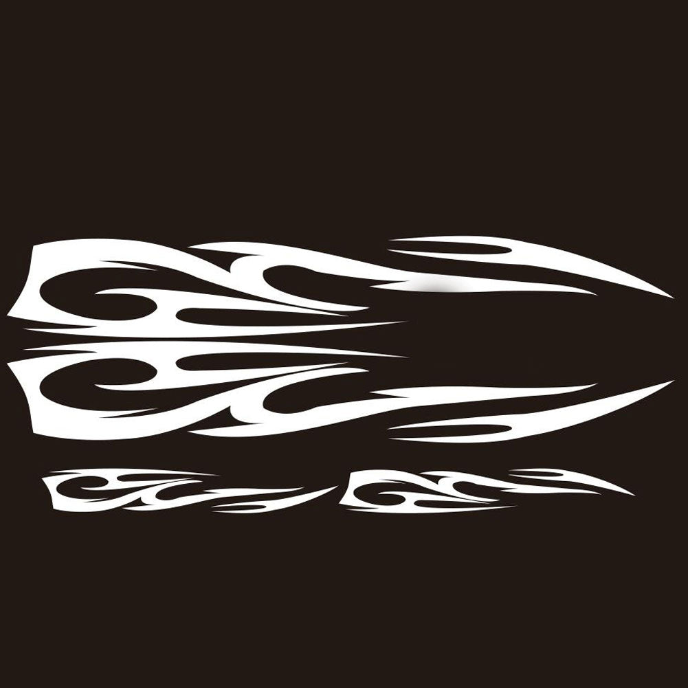 4Pcs Popular Car Decal Flame Totem Graphics Side Body Hood Sticker Decoration
