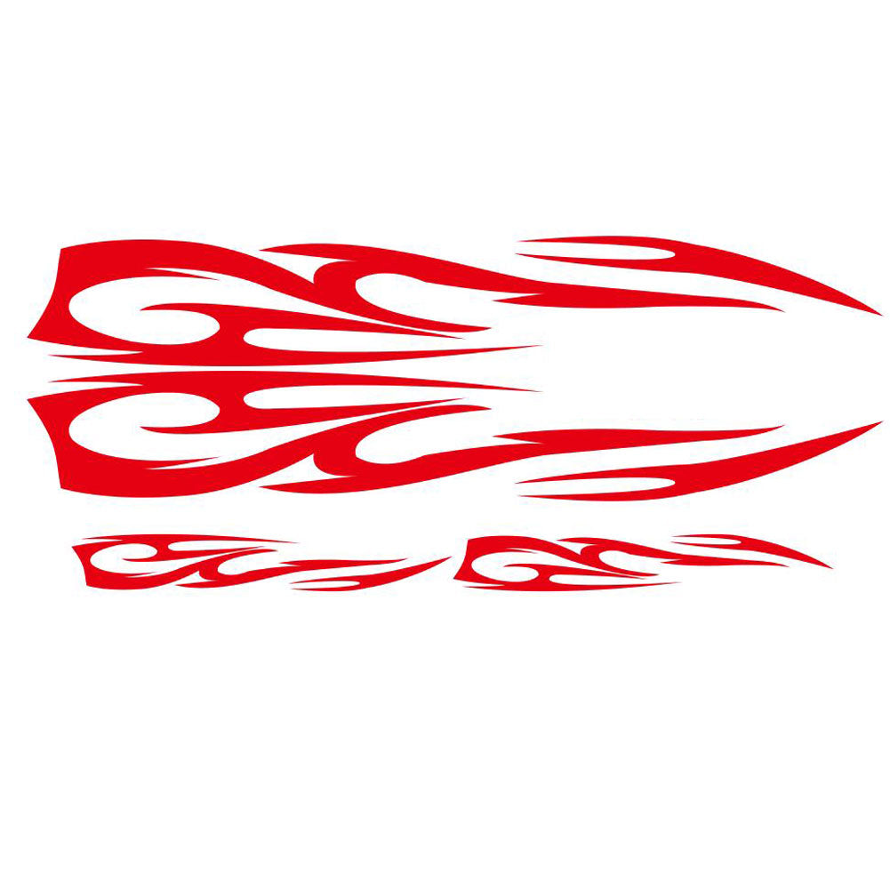 4Pcs Popular Car Decal Flame Totem Graphics Side Body Hood Sticker Decoration