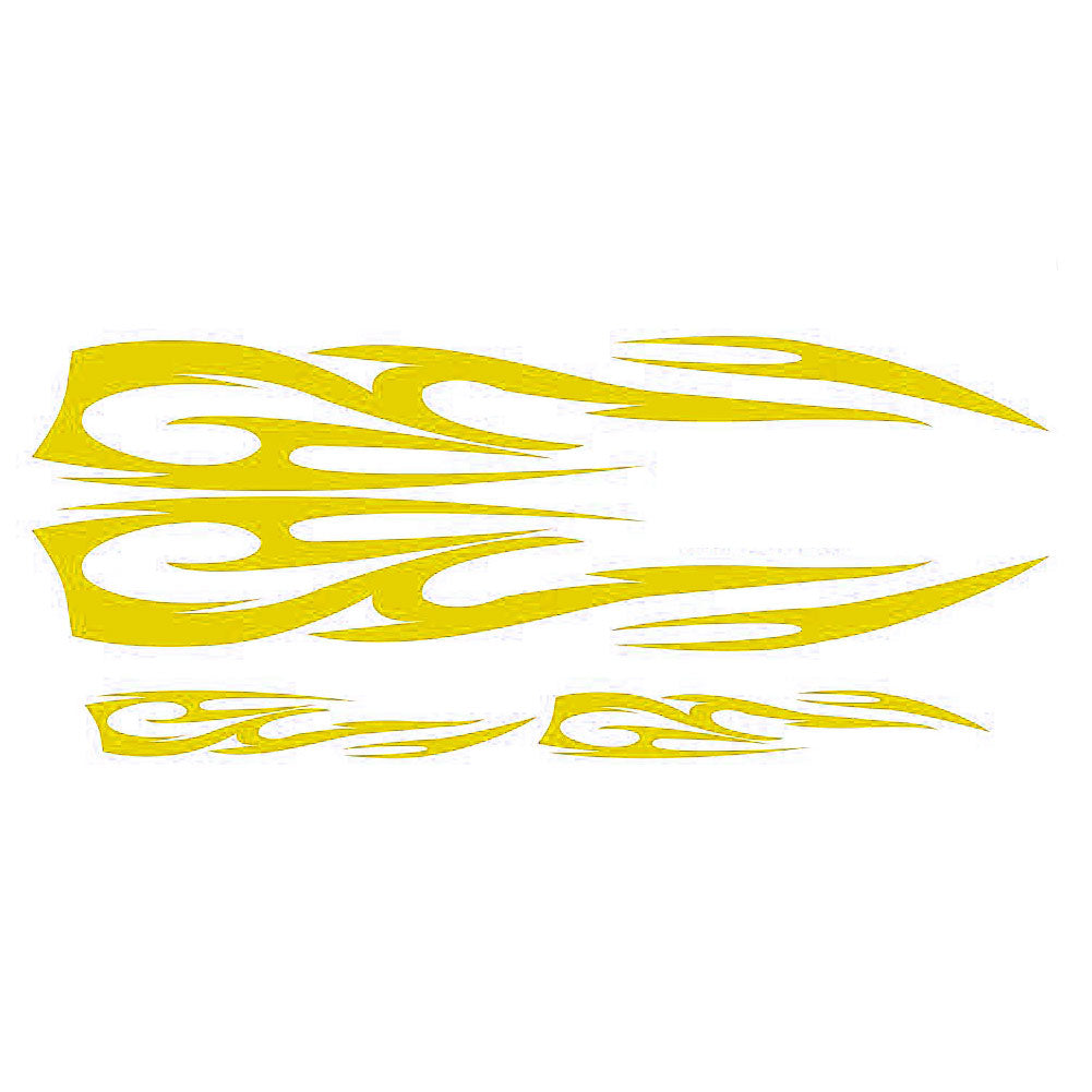 4Pcs Popular Car Decal Flame Totem Graphics Side Body Hood Sticker Decoration