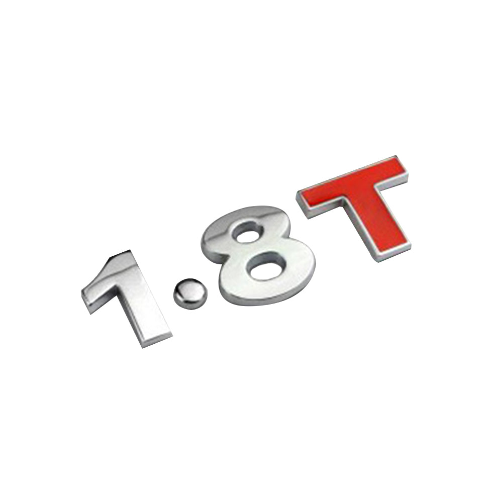 1.8/2.0/2.4/2.8/3.0T Letters Car Rear Trunk Decal Emblem Badge Sticker Decor