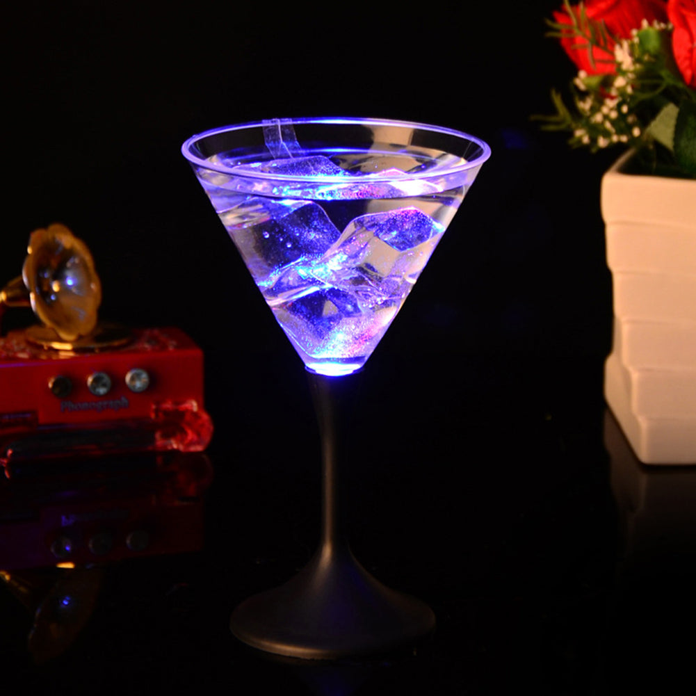 LED Color Change Water Activated Light up Cocktail Beer Wine Whisky Cup Goblet